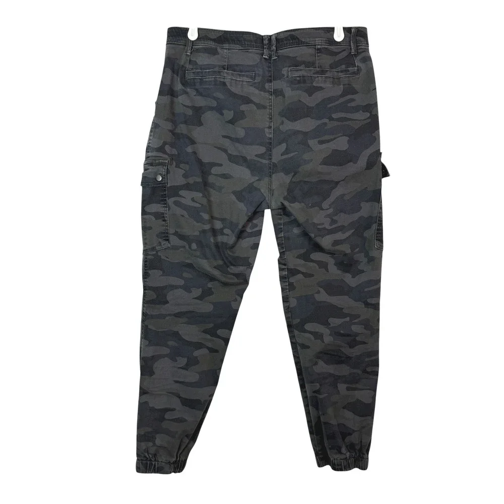 Mac and Me Camo Cargo Pants Jogger Style Ankle‎ Elastic Waist Pockets Sie 16